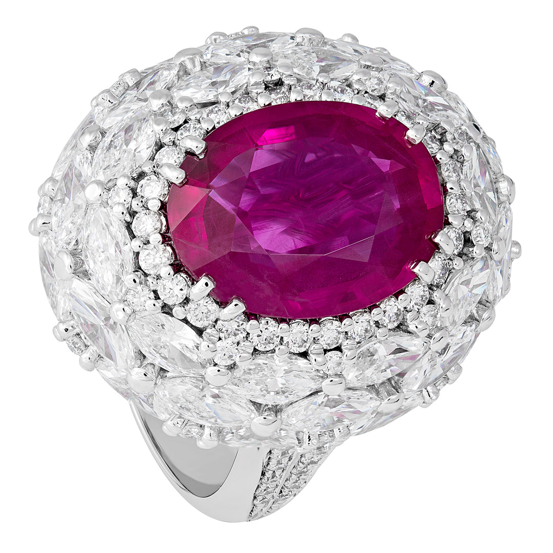 World Diamond Group ruby ring and shuttle contour APU147DIRU-17111110152