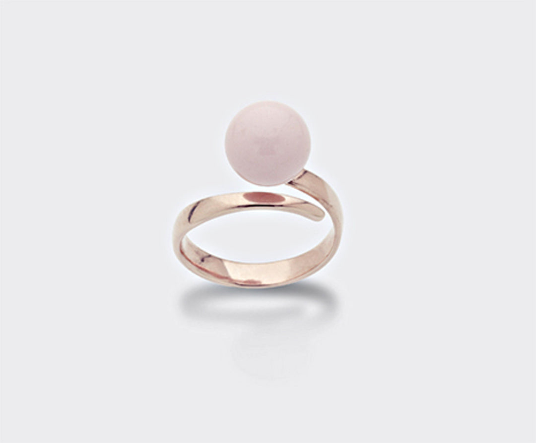 Mikiko an ag925 pink coral agglomerate 10mm MA7123A3CORALLO
