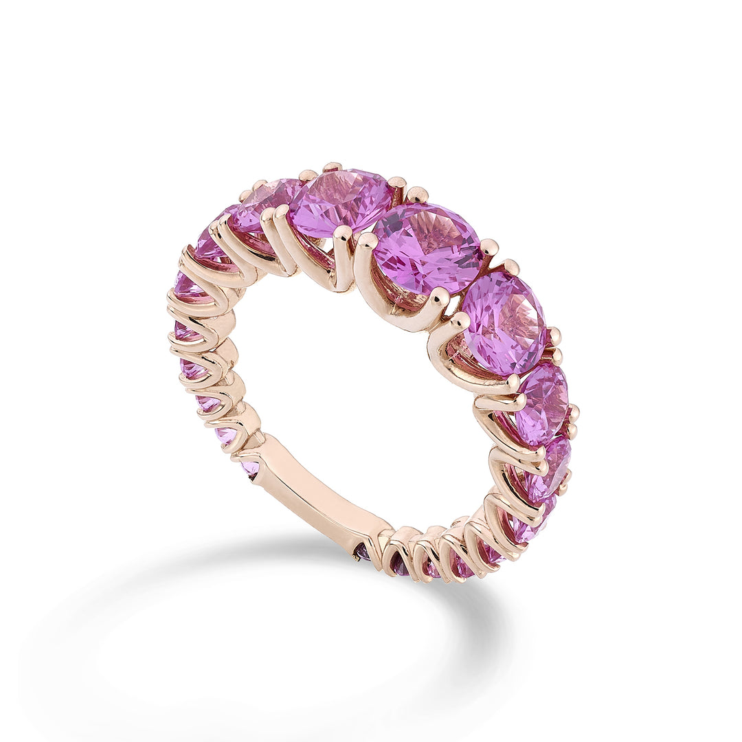 Nihama an 18kt pink sapphire lab and scalar with rose gold bar NXDABIC1498ZFPO3