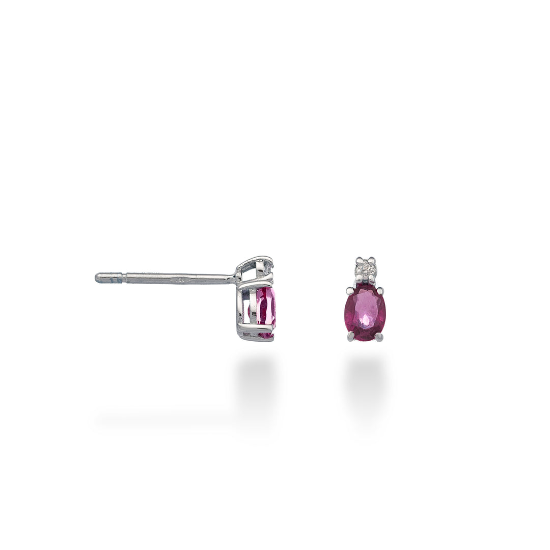 Nihama or 9k ruby ​​n. oval 4x3 ct.0.40 diam. 0.02 ct NO5162R4RBN