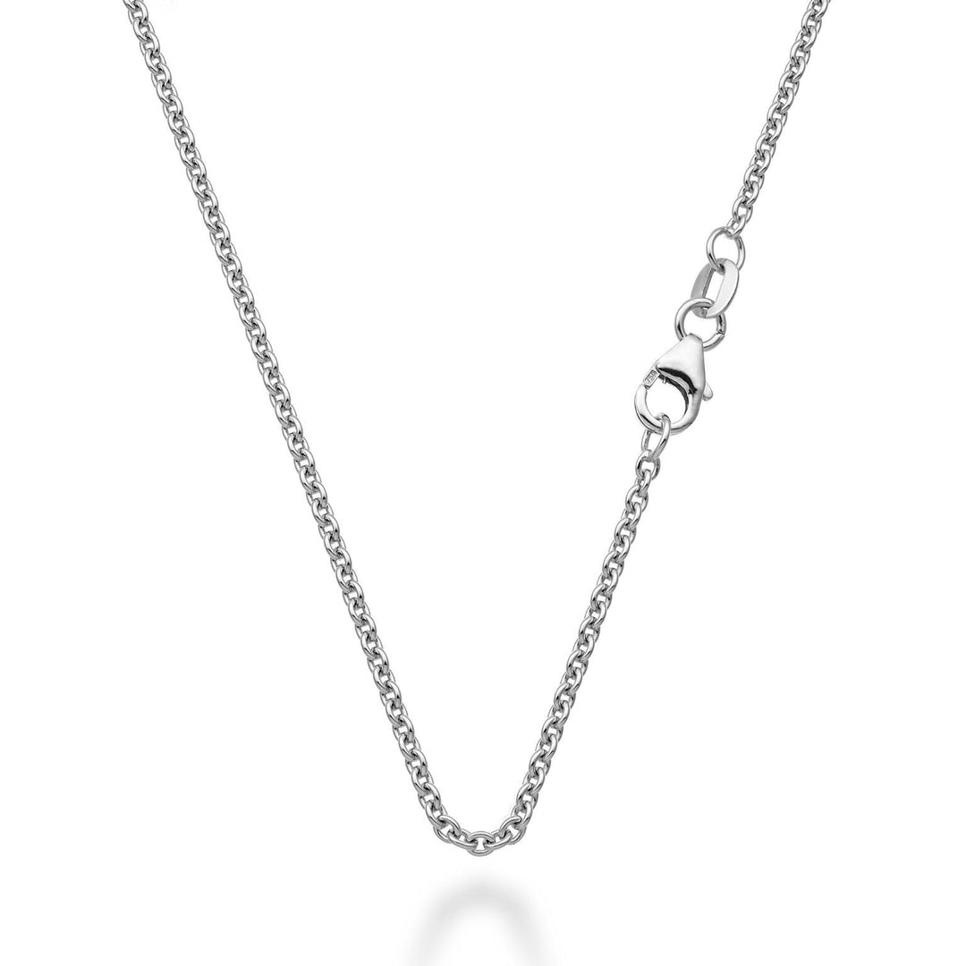 World Diamond Group cat. 18k white gold rolo cobra 50 cm GCATROLOCOB750B-50