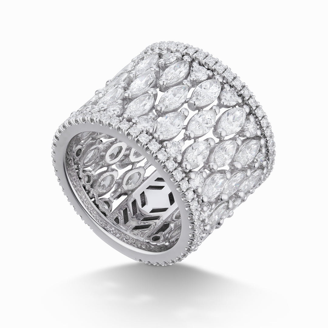 Golay finger ring with marquise and contour AET015MQ-26141110137