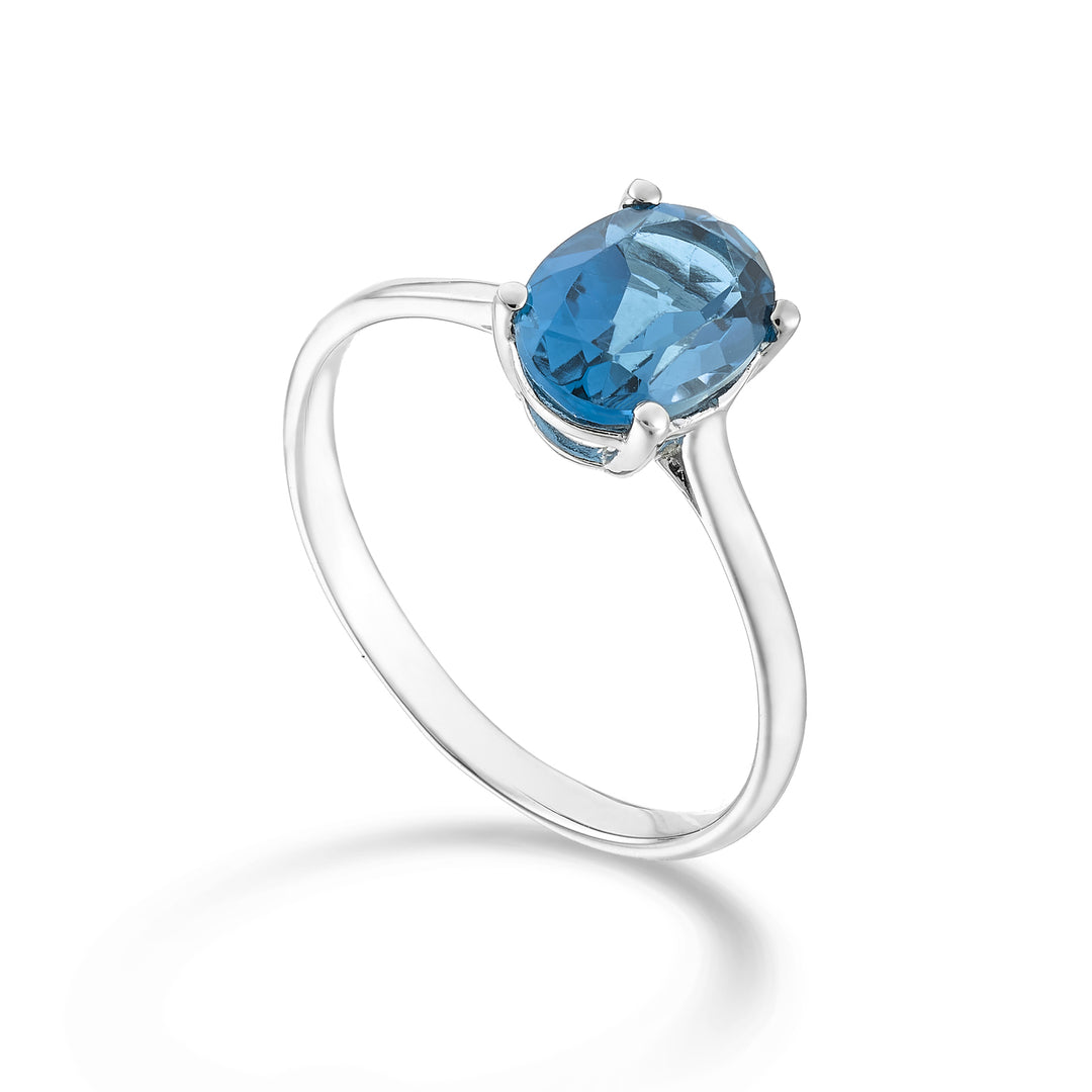 Mikiko an 18k oval London blue topaz 8x6 ct.1,40 MA5172O4TPBL