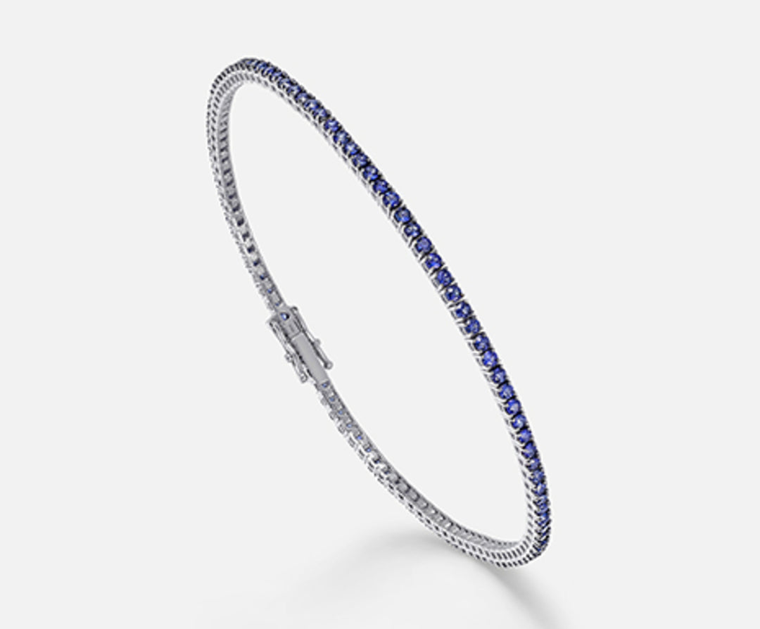Nihama br tennis 18k sapphires ct.2.30 cm.17.5 NB5015O4ZFD280.17.5