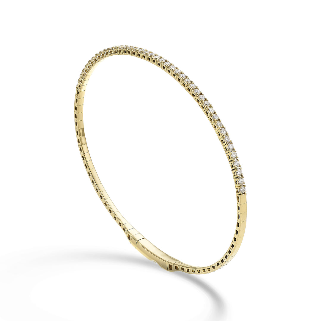 Golay br 18k tennis flex half turn diam. 0.80 ct yellow gold 17 cm GBFLEX001DIO1