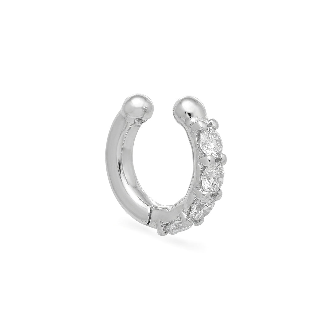 Golay spring ear cuff earring with diamonds white gold OEC781DB-26054110210