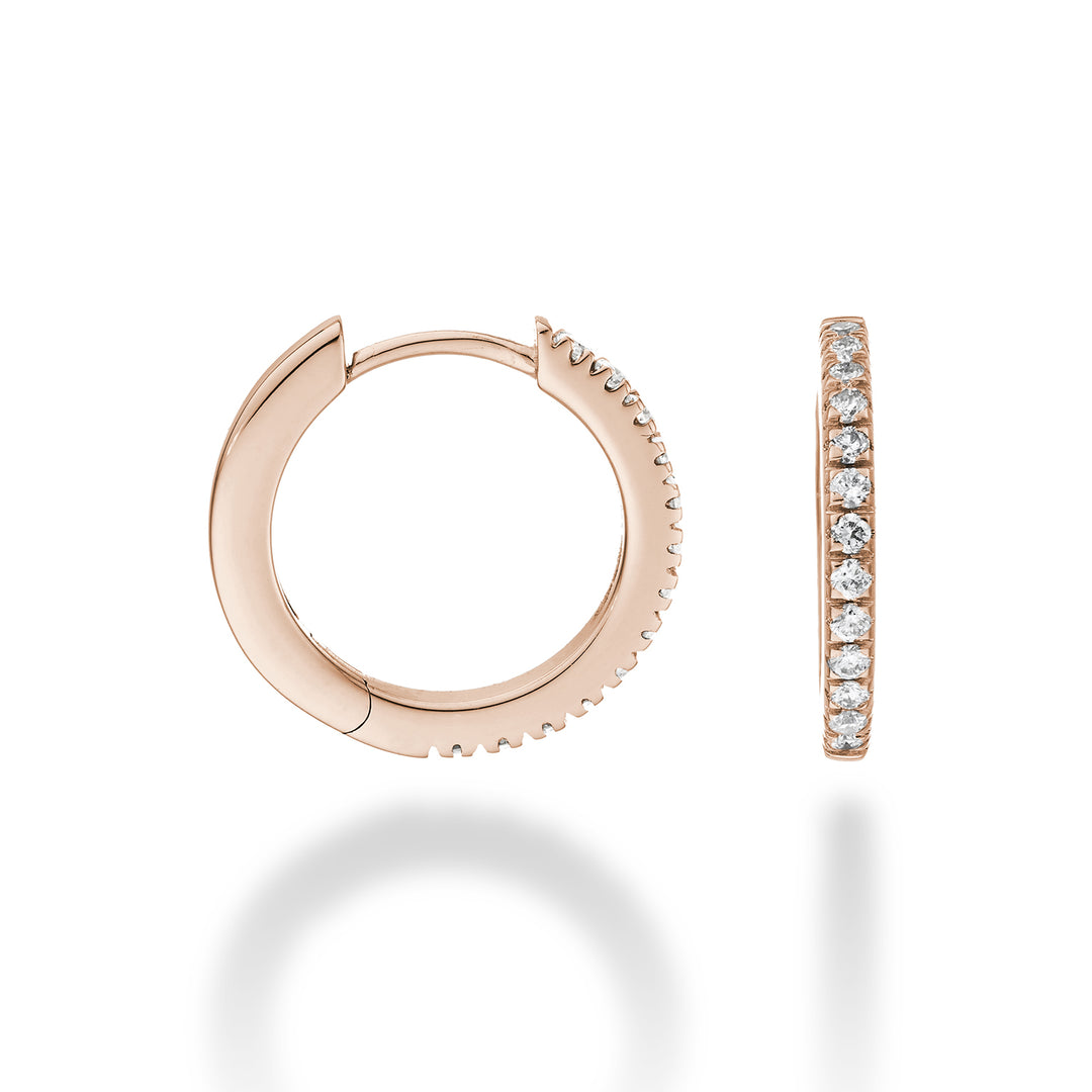 Nihama or 18k ct.0.26 size 4 rose gold diam. east. 15mm NO5078O3BR026-4