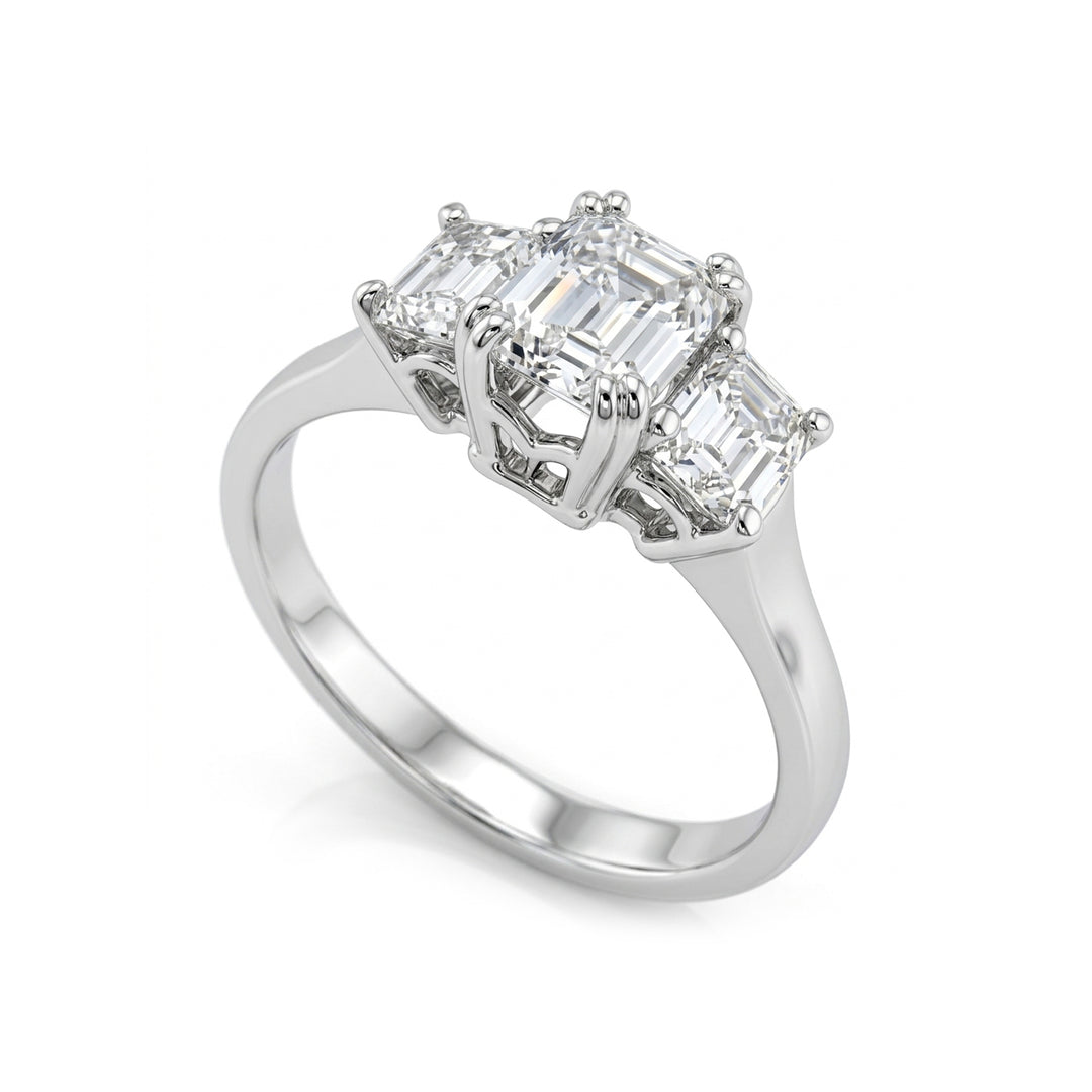 Golay emerald cut trilogy ring ATREM003DI1-22060110010