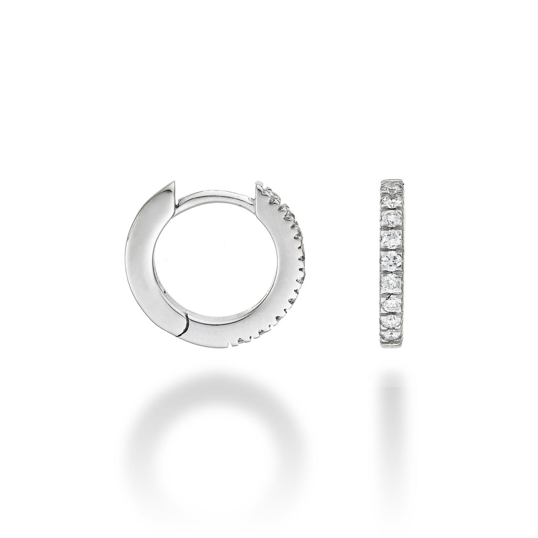 Nihama or 18k ct.0.18 size 2 white gold diam. east. 12mm NO5078O4BR018-2