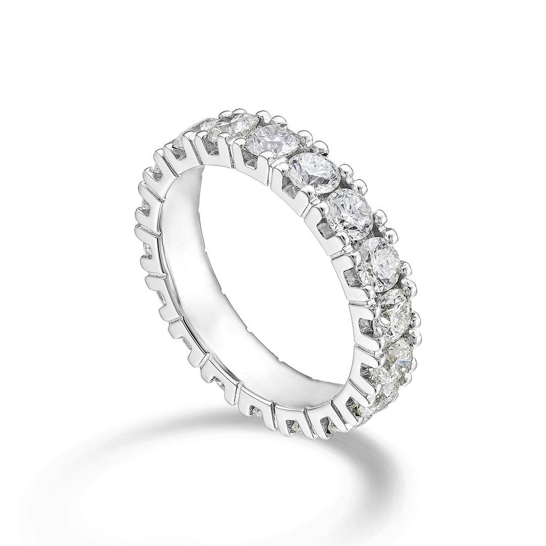 Golay linear white gold finger ring AETL022DI200B-23164110069