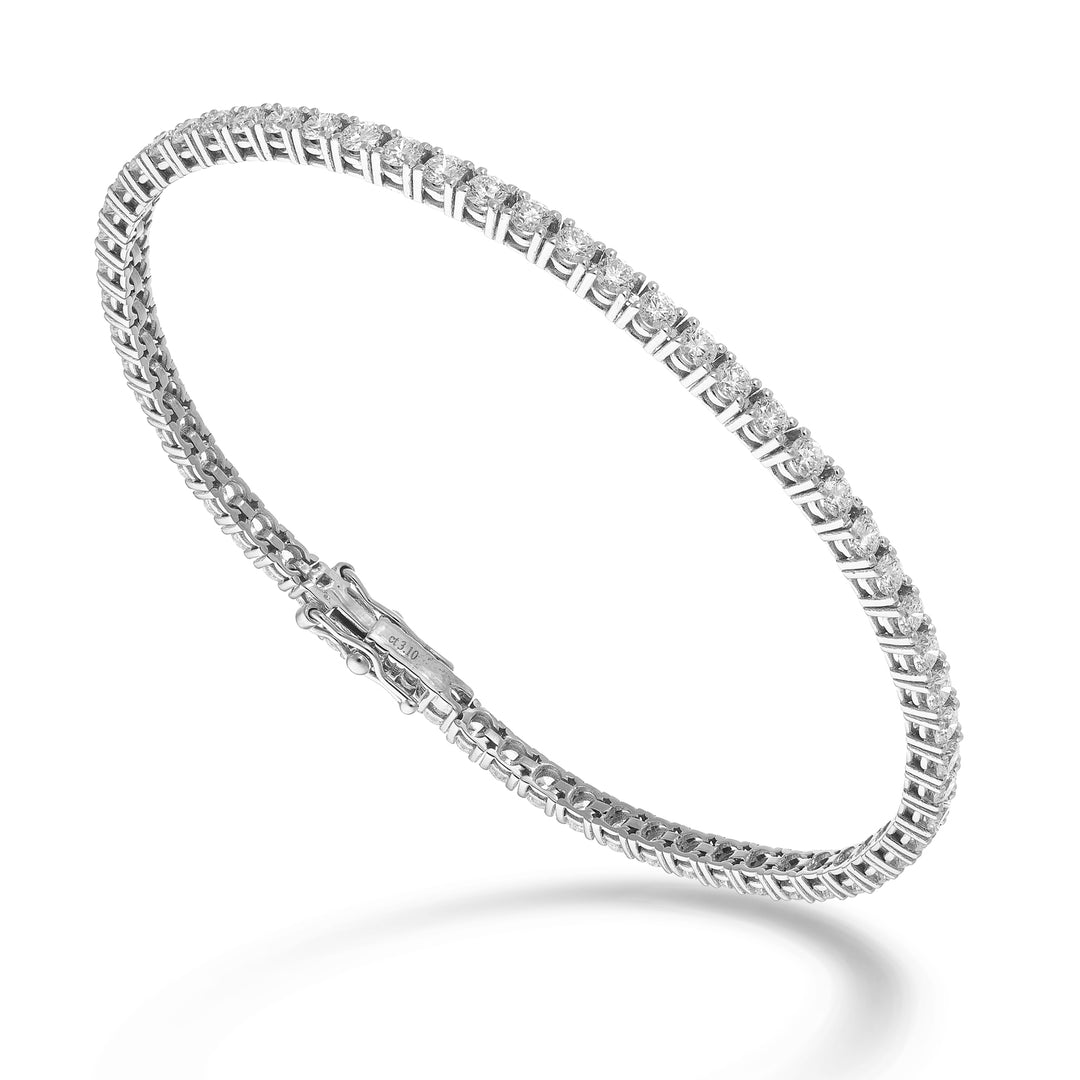 World Diamond Group cast tennis bracelet. light wire ct 0.05 each BTF800D005-175-25343110198