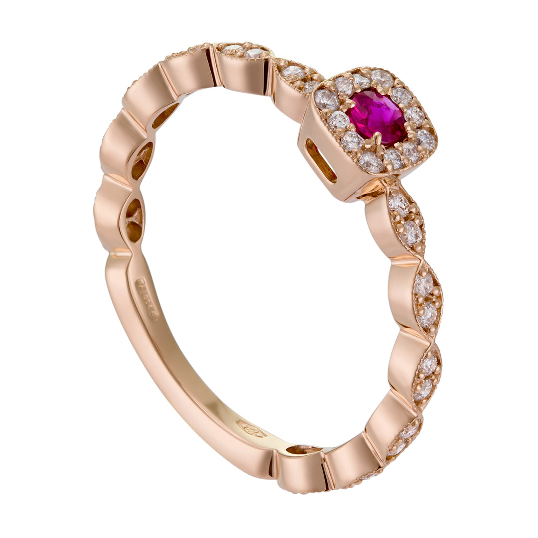 World Diamond Group marquise motif band with bar+cen.ct 0.09 c AET026BRUDI10-18260110003