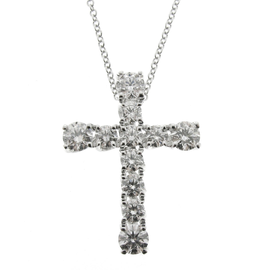 Golay grace necklace with embedded cross ct. 1.83 GABTRE1866-10054000009