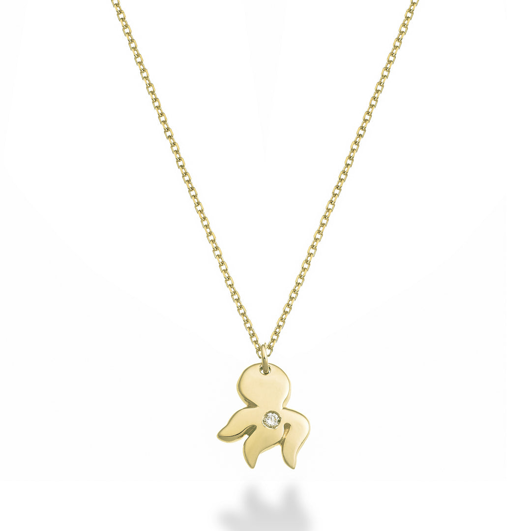 Mikiko cl 18k octopus 0.01 ct yellow gold MD5137O1BR001