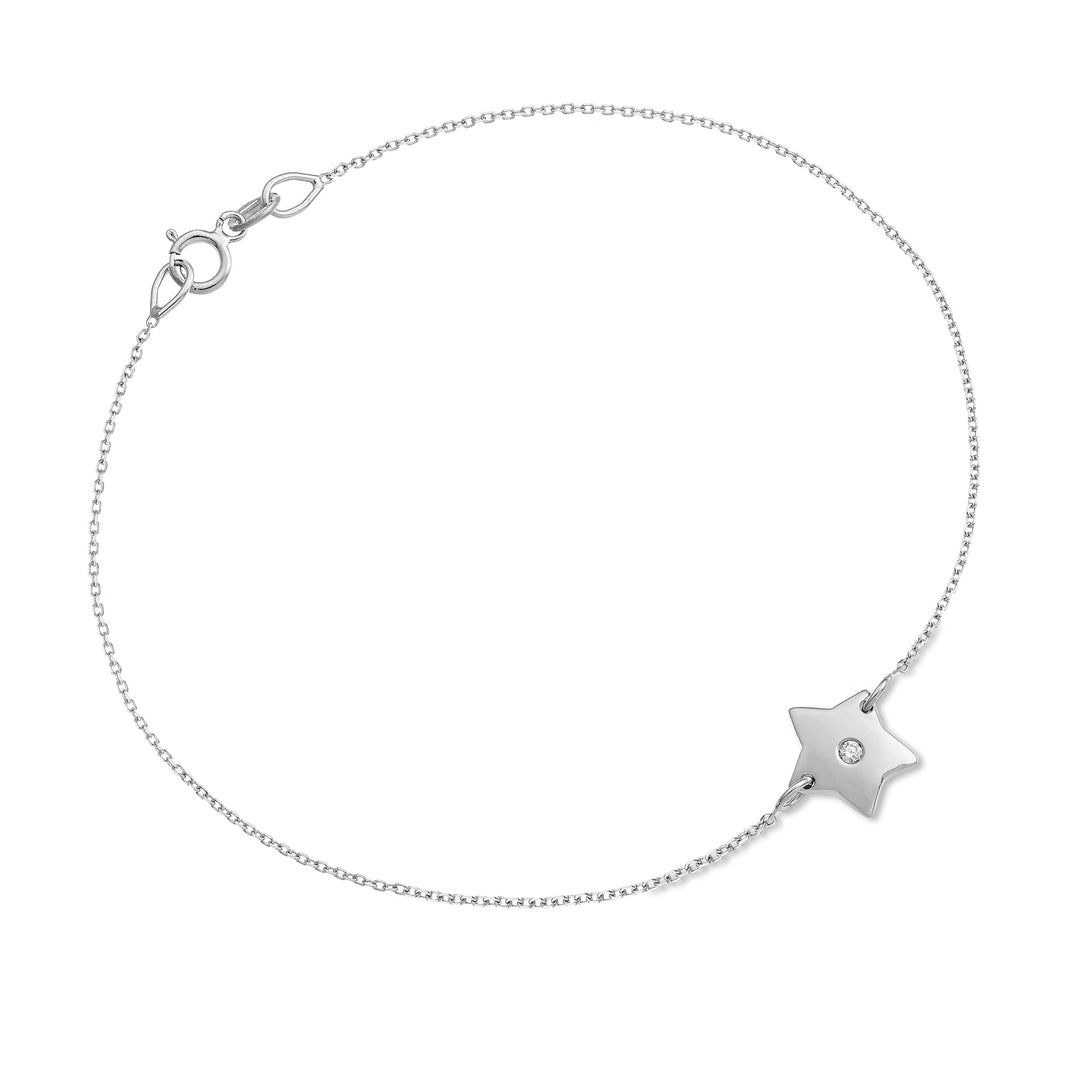 Nihama br 18k star 0.01 ct white gold NB5040O4BR001