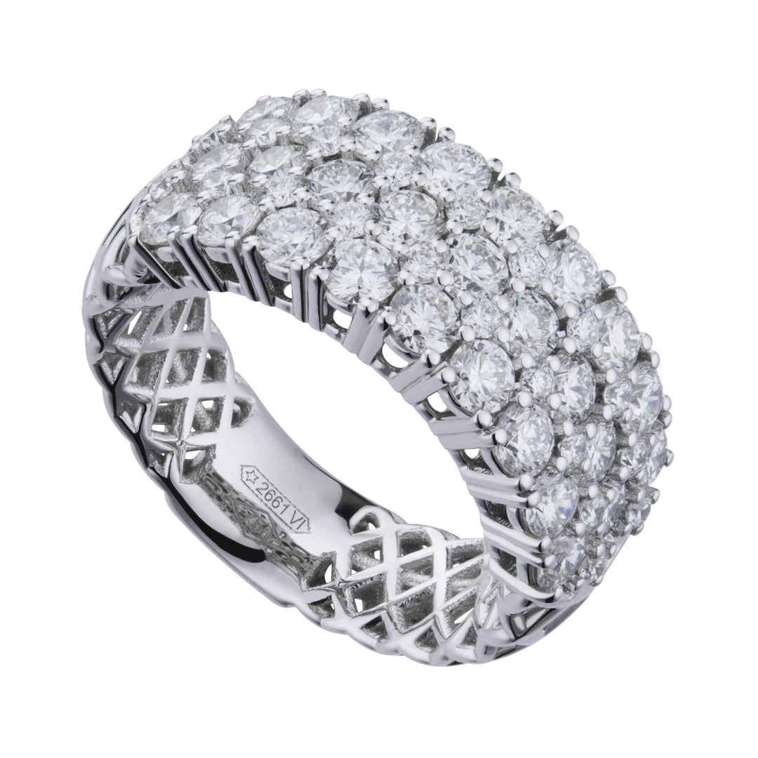 Golay half round band ring with diamonds AFMG010DI2-23030110078