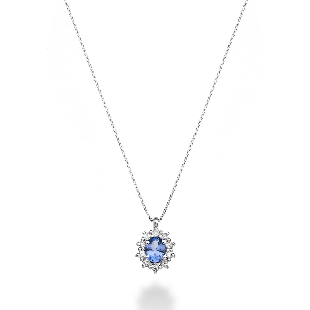 Mikiko cl 9k oval tanzanite 4x3 ct.0.14 diam. ct.0,08 MD5125R4TZN