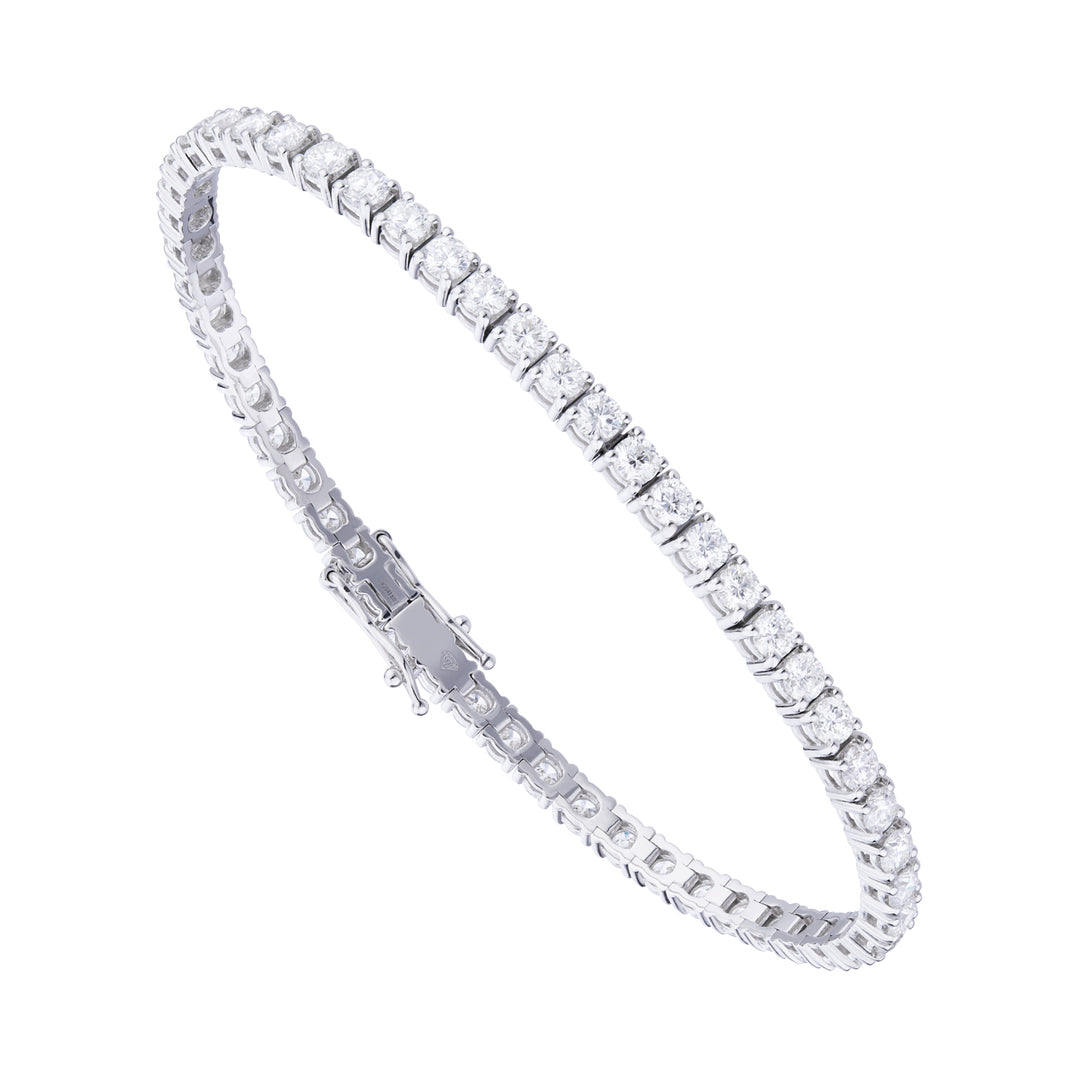 World Diamond Group tennis bracelet wire bezel 4.64 ct 17.5cm BTF001DI8-175-25167110107