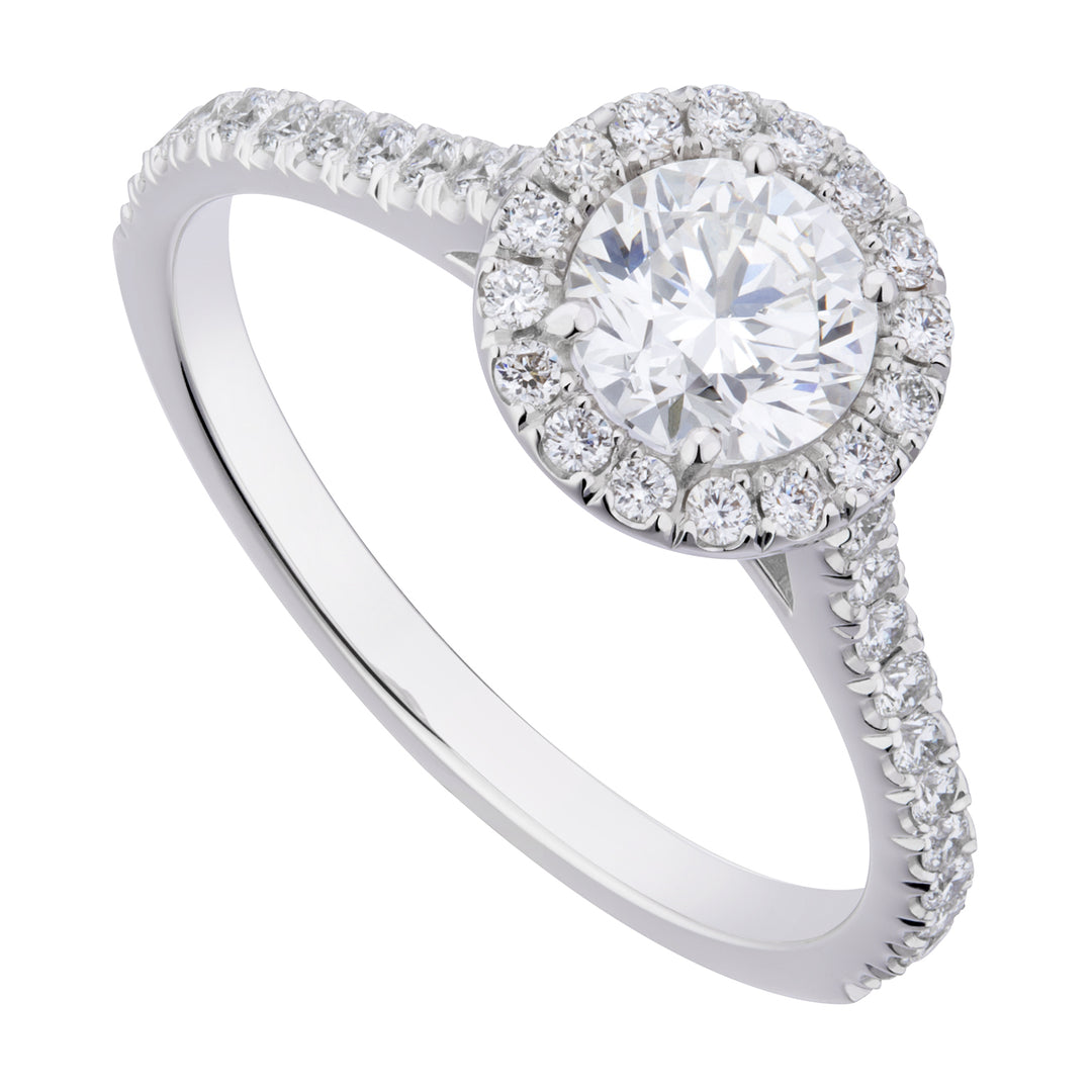 Golay solitaire ring with cen contour 0.70 in platinum ACT008DI70PT-25149110151