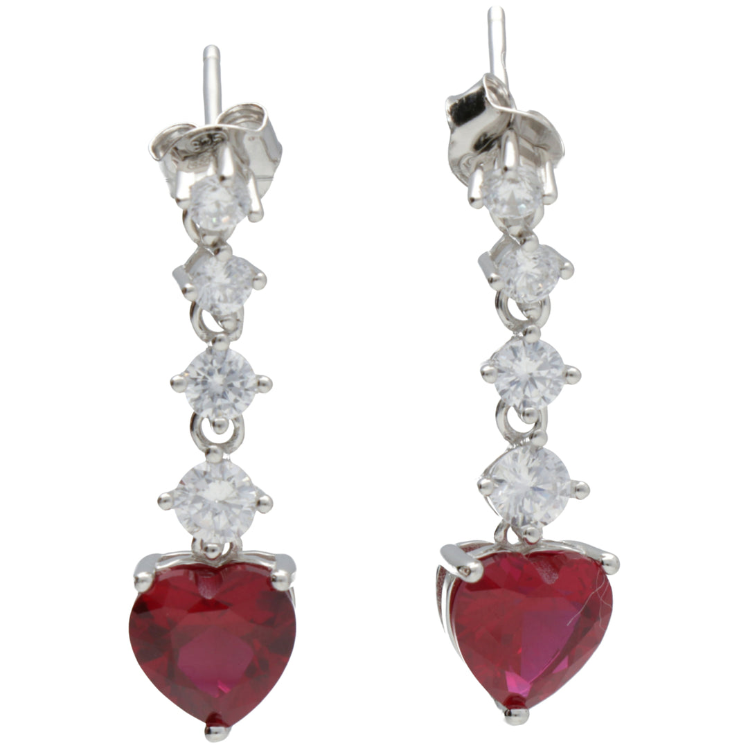 Mikiko or ag925 gem swarovski white and red MO7641A4RED00
