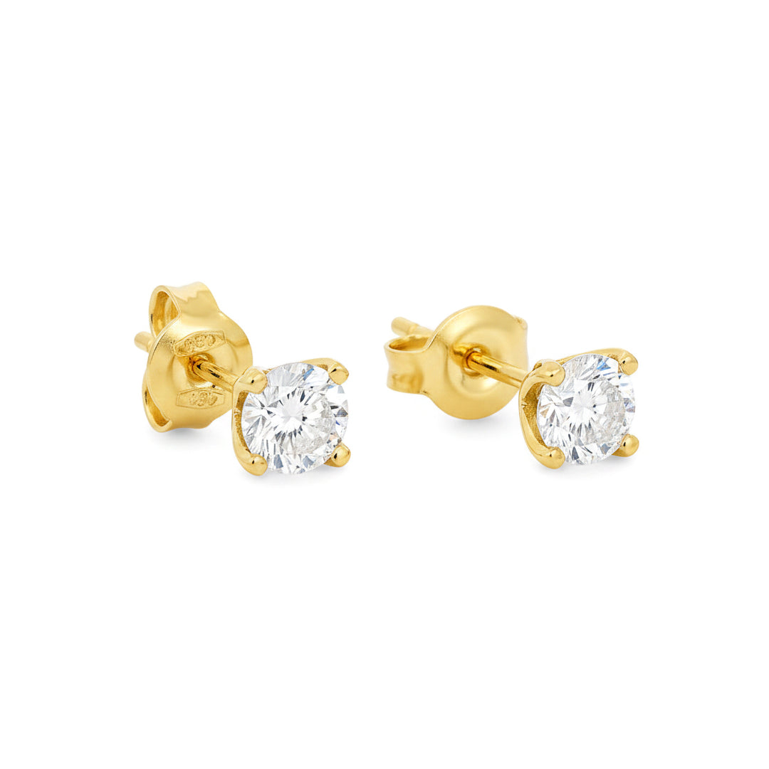 Golay light point earring 4 points yellow gold OPL011GWDI-17010110082