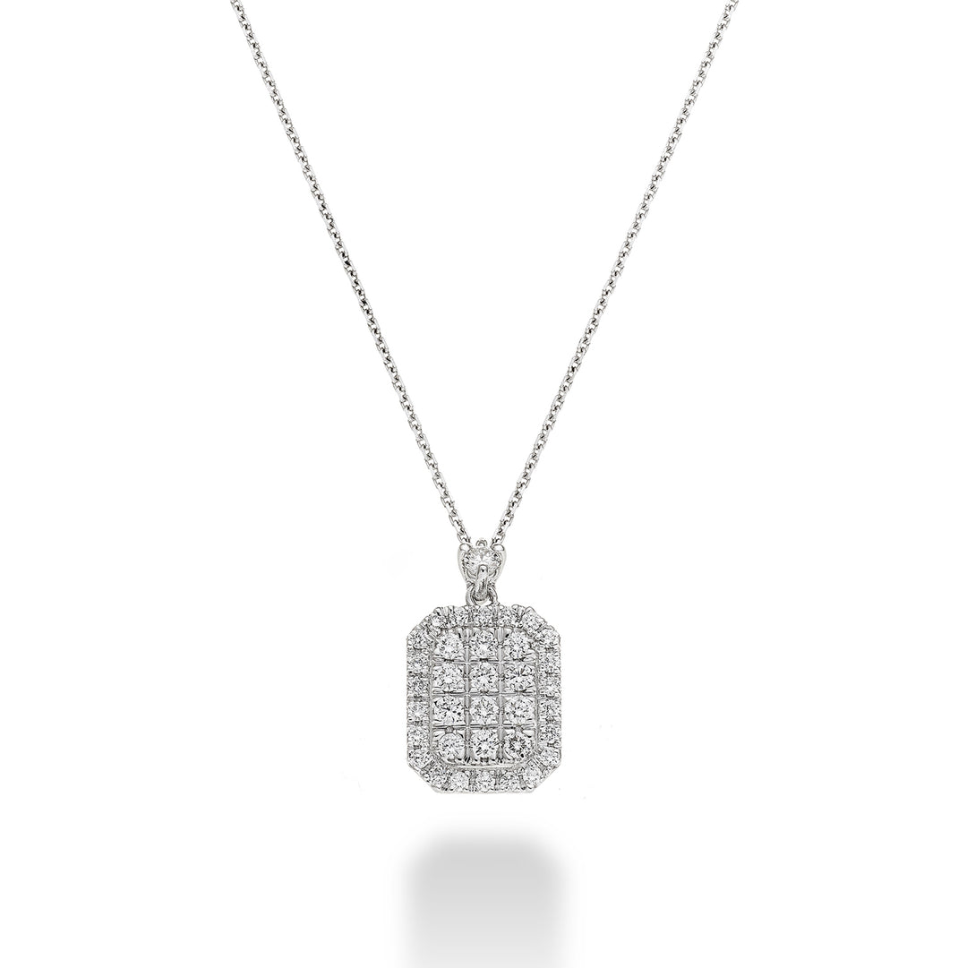 Golay multi-stone necklace octagonal shape GMPC001DI-23051110025
