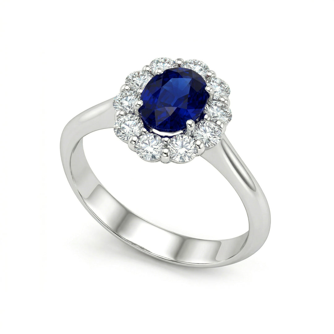Golay oval sapphire ring 6x5 and diamonds ACL043DIZB-24052110103