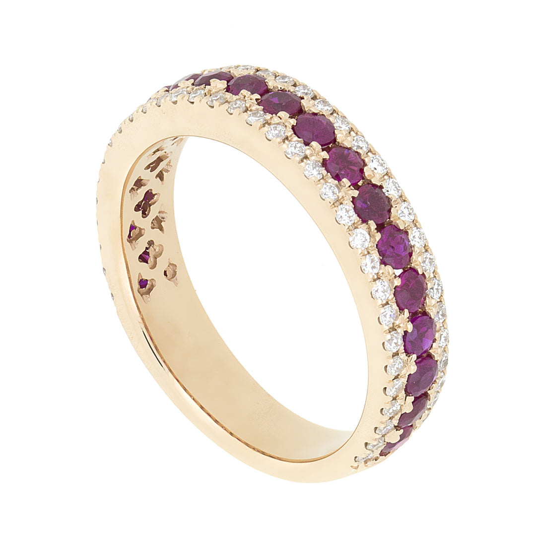 Golay half round track band ring diamonds and rubies AFMG002WDIRUR-16112110006