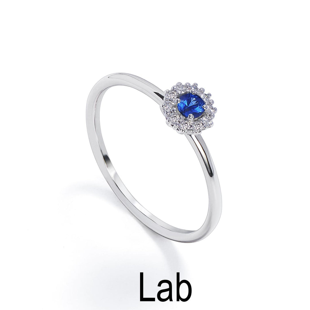Mikiko an 18k sapphire lab ct.0,12 diam. 0.07 ct size 2 MA5140O4ZFL012