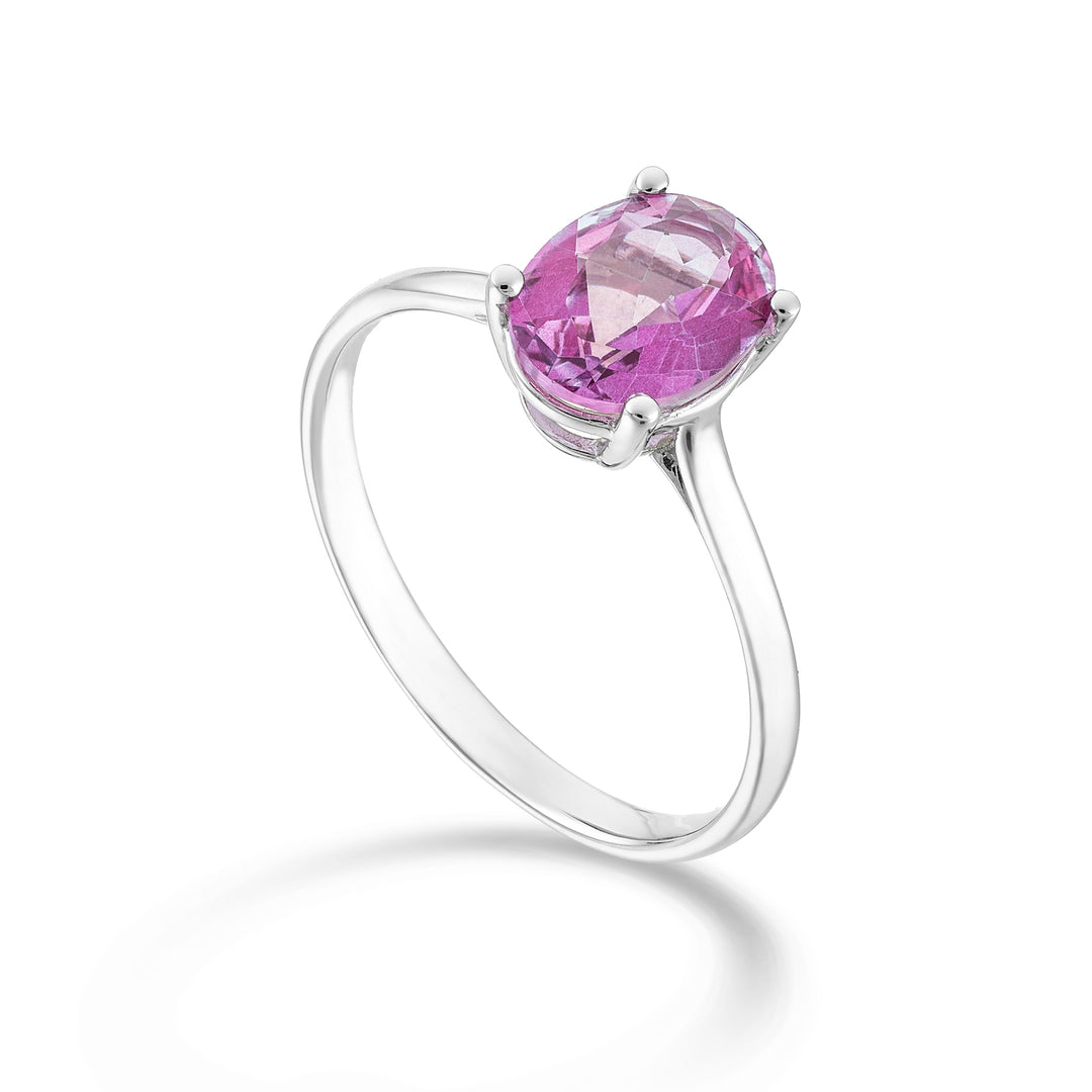 Mikiko an 18k oval pink topaz 8x6 ct.1,40 MA5172O4TPPK