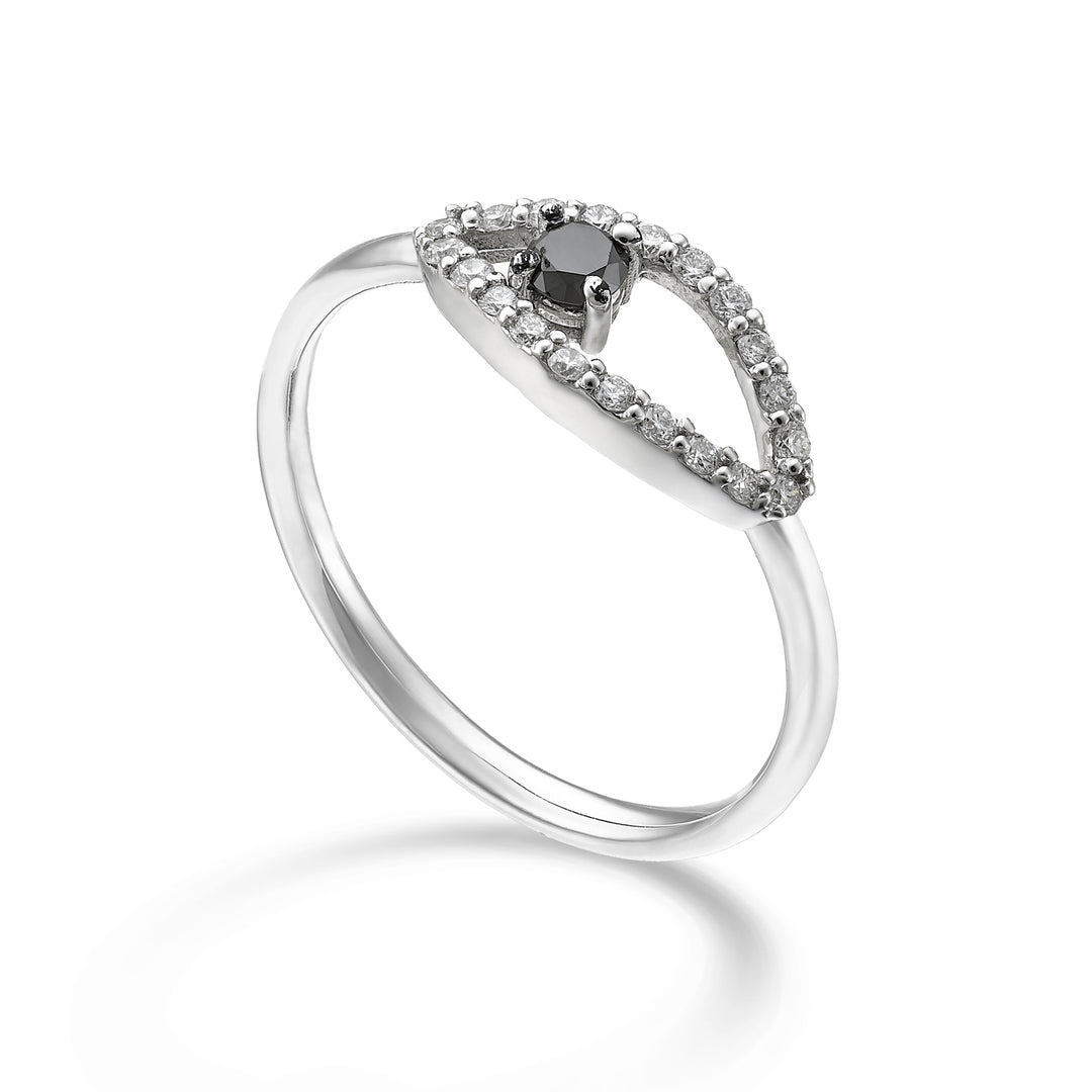World Diamond Group an 18k "eye" black diamond 0.10 ct diam. ct.0.15 GA5186O4BK025