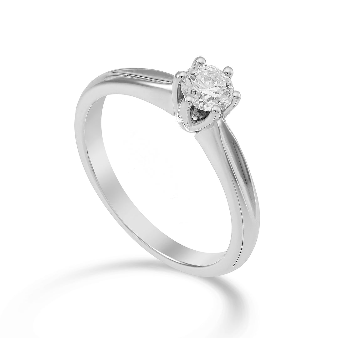 World Diamond Group solitaire ring with 6 prongs ASL046DI-23009110115