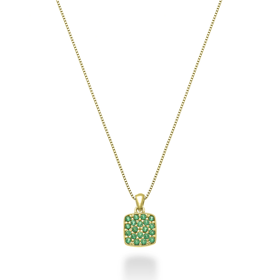 Mikiko cl 18k emerald square 0.07 ct yellow gold MD5164O1SMR