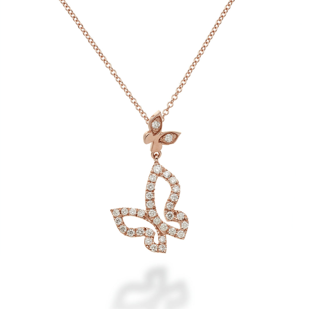 Golay mariposa choker medium butterfly pendant GFFA003DI-22185110004