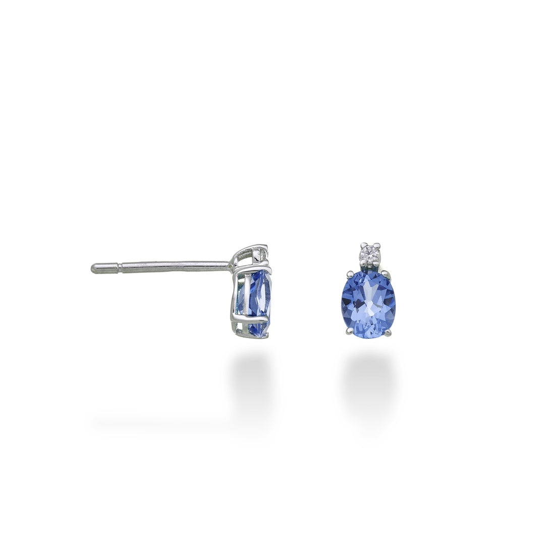 Mikiko or 9k tanzanite n. oval 5x4 ct.0.60 diam. 0.02 ct MO5163R4TZN