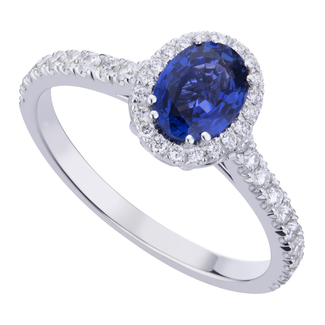 Golay oval sapphire ring 7x5 diam contour + shank inc ACLC053DIZB-21120110043
