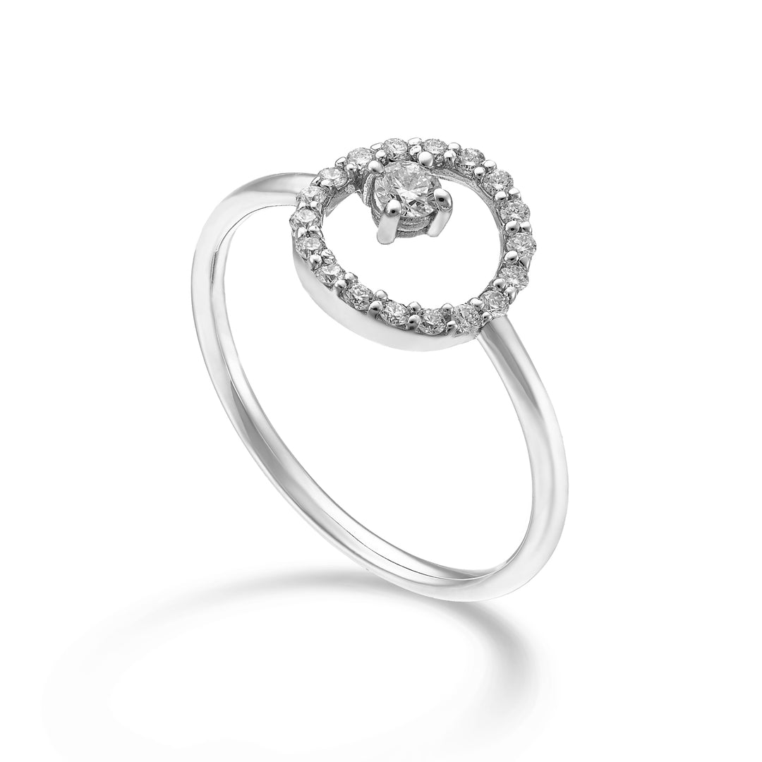 World Diamond Group an 18k ct.0.22 "round" GA5184O4BR022