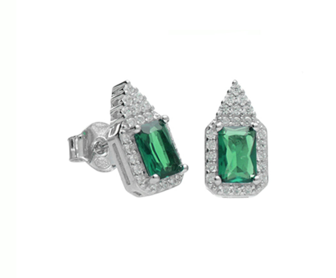 Nihama or ag925 gem swarovski white and green NO7597A4VERDE00