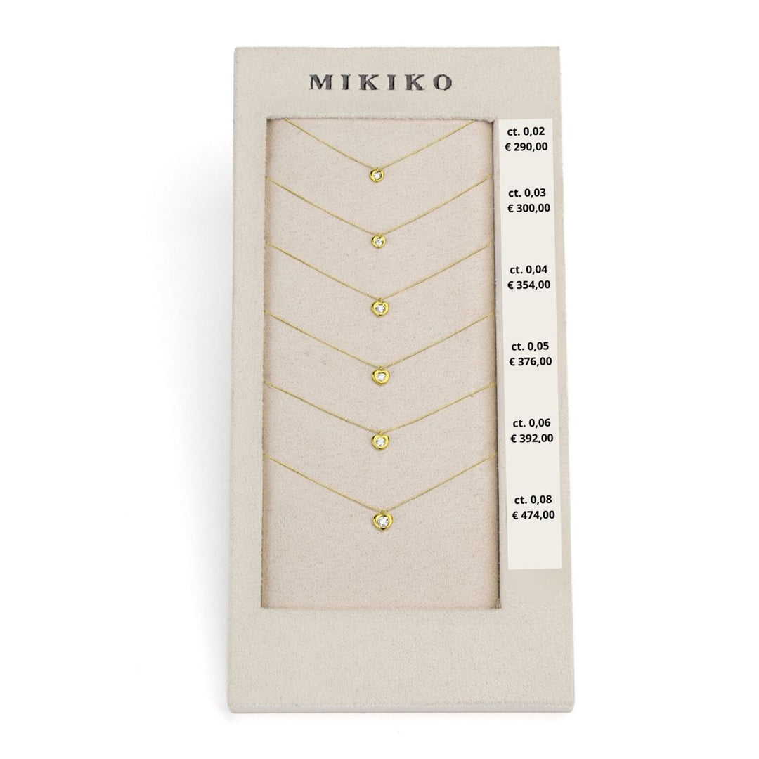 Mikiko package cl d5124 heart 18kt yellow gold 0.02-0.03-0.04-0.05-0.06-0.08 M.LIGHTBOX.61-G