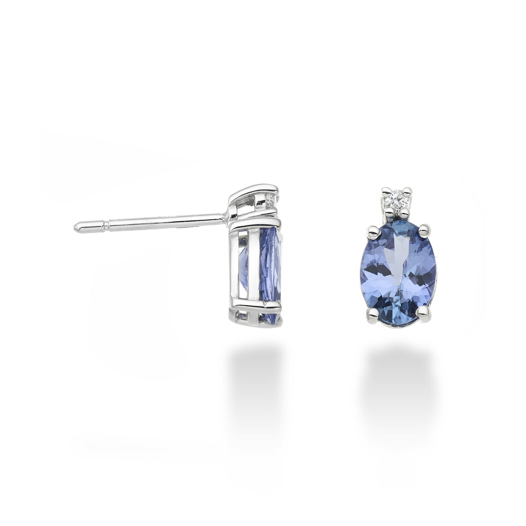 Mikiko or 9k tanzanite n. oval 7x5 ct.1,20 diam. 0.03 ct MO5024R4TZN