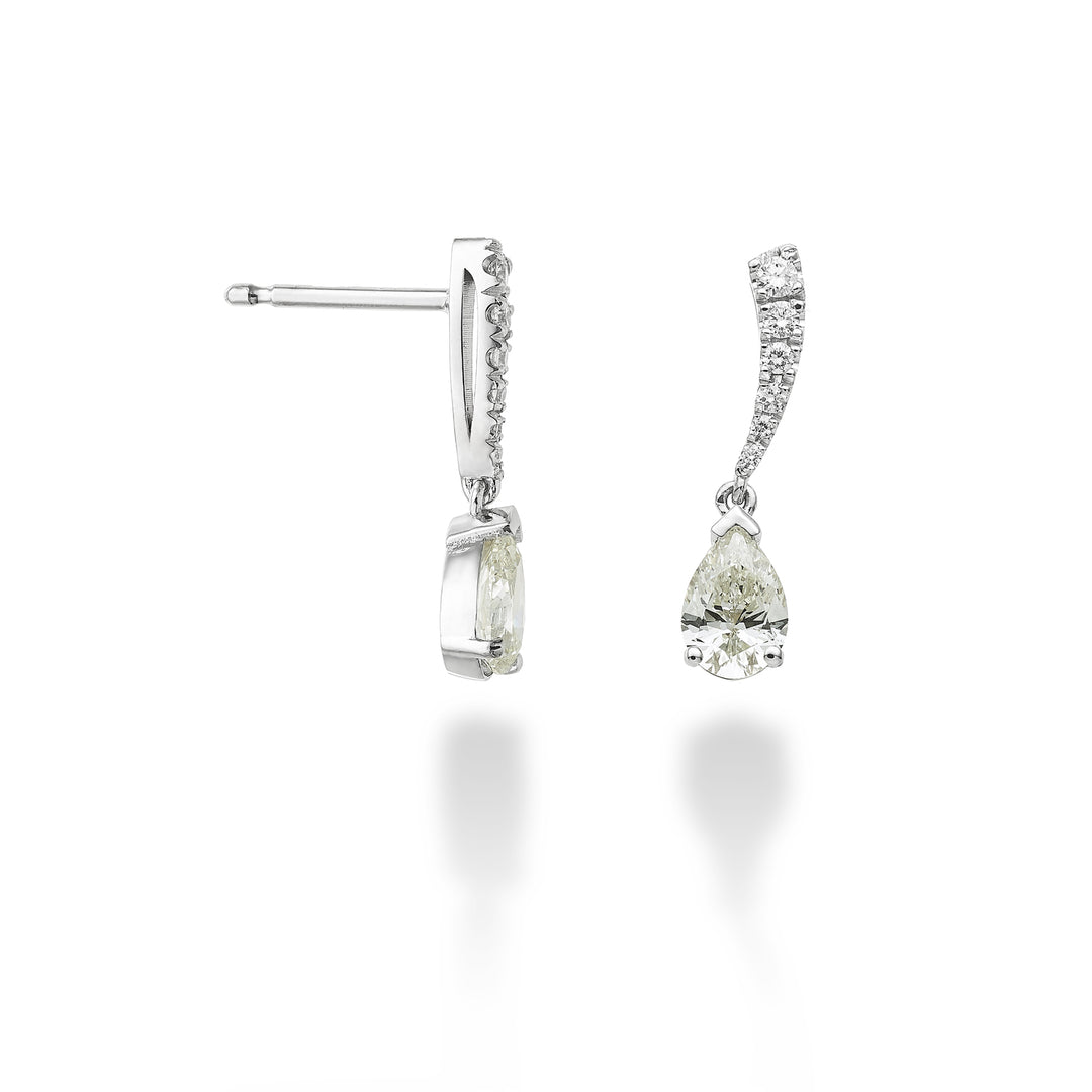 Golay comma dangle earrings with 0.40ct drop OCPS003DI040-23354110043