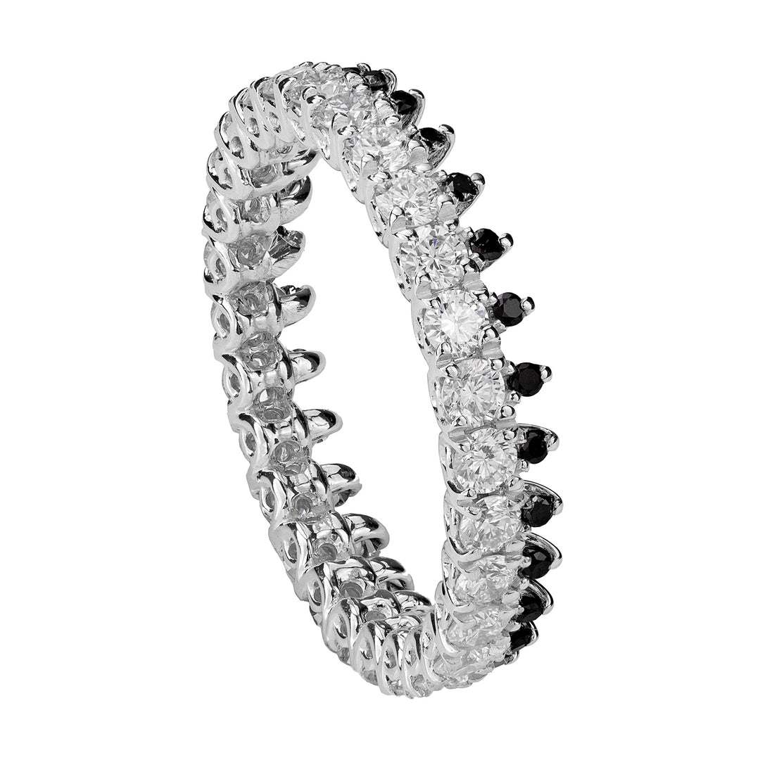 Golay black and white diamond finger ring ADG015DIBK-18011110012