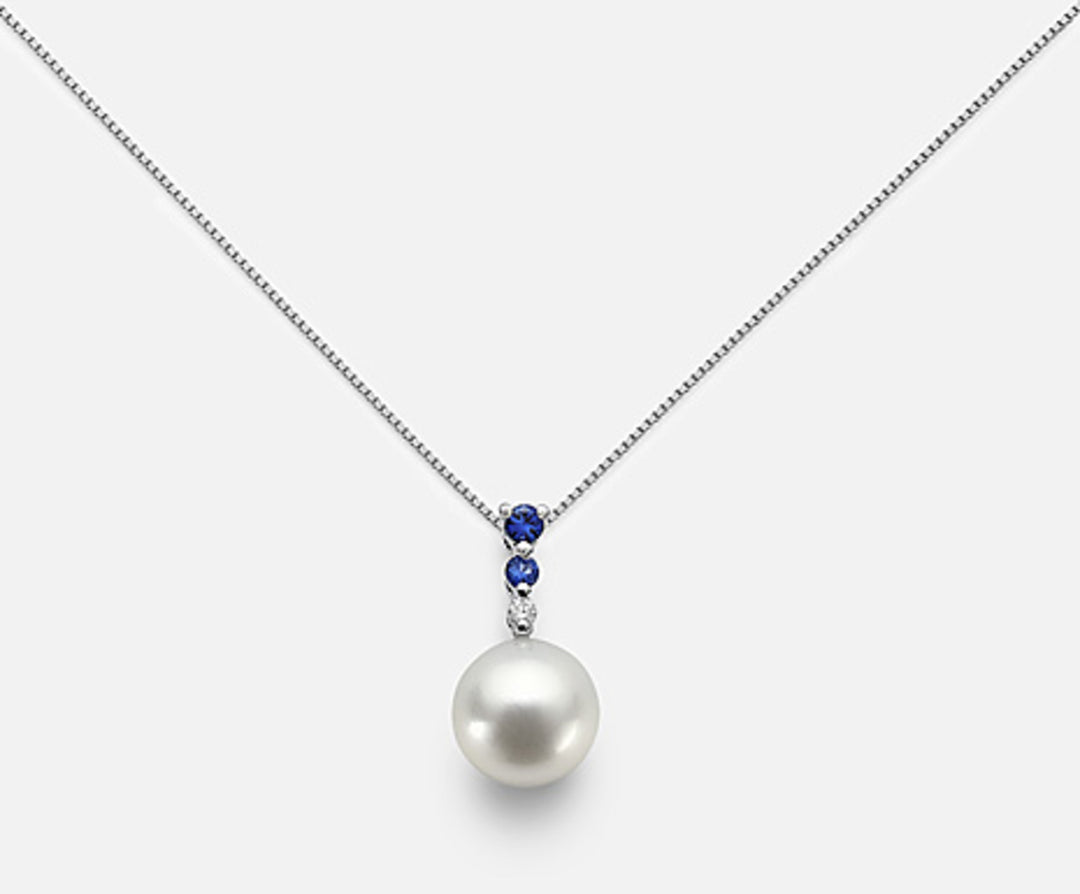 Nihama cl 18k fw 7/7.5 dia ct.0.015 sapphire ct.0.06 ND1010O4FABI070