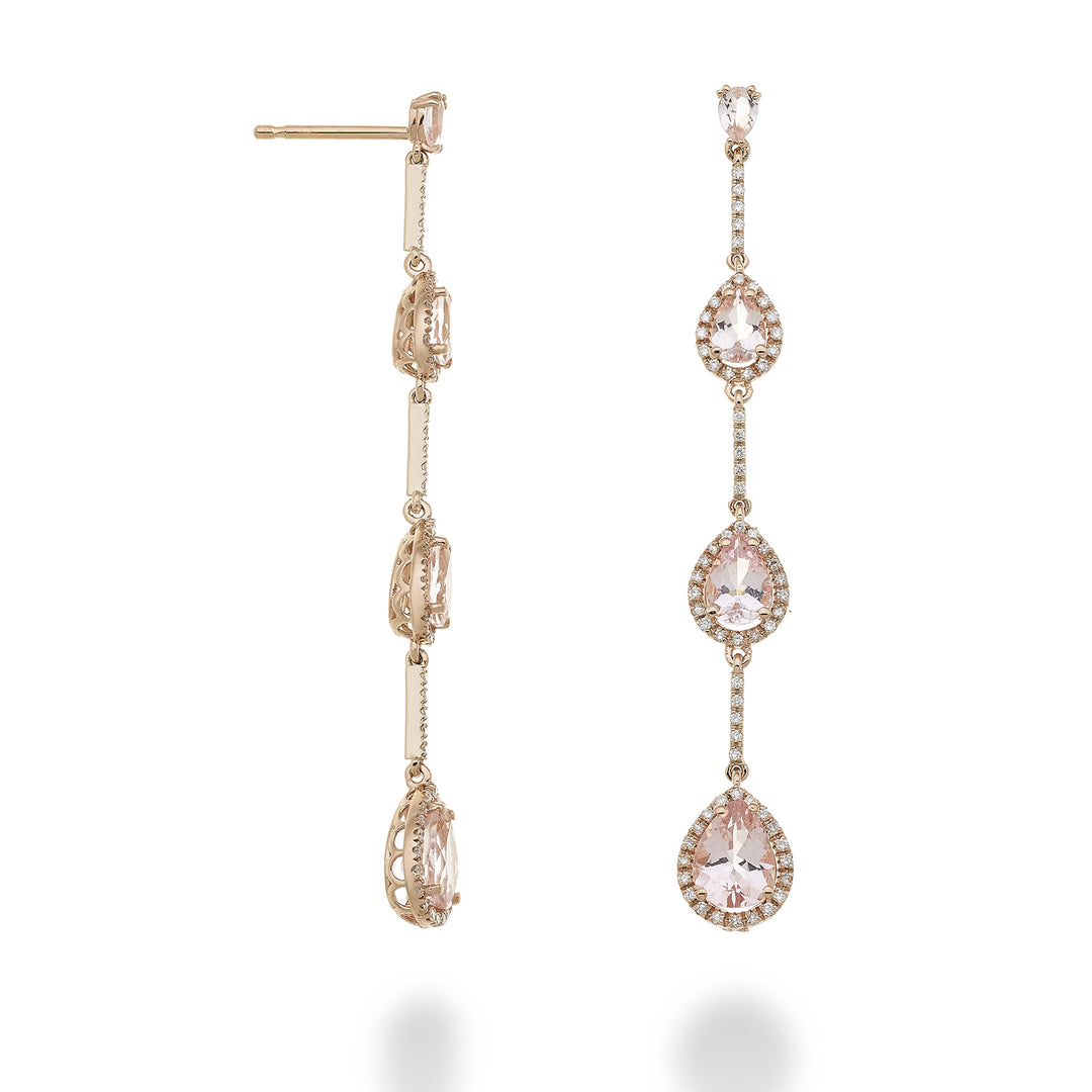 Golay morganite earrings with contour drops and bars by OCLC206DMOP68-23104110106