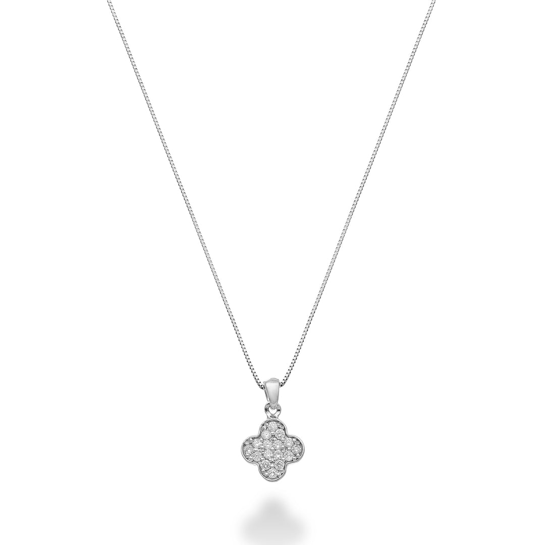 Mikiko cl 18k four-leaf clover turned 0.06 ct MD5163O4BR006B