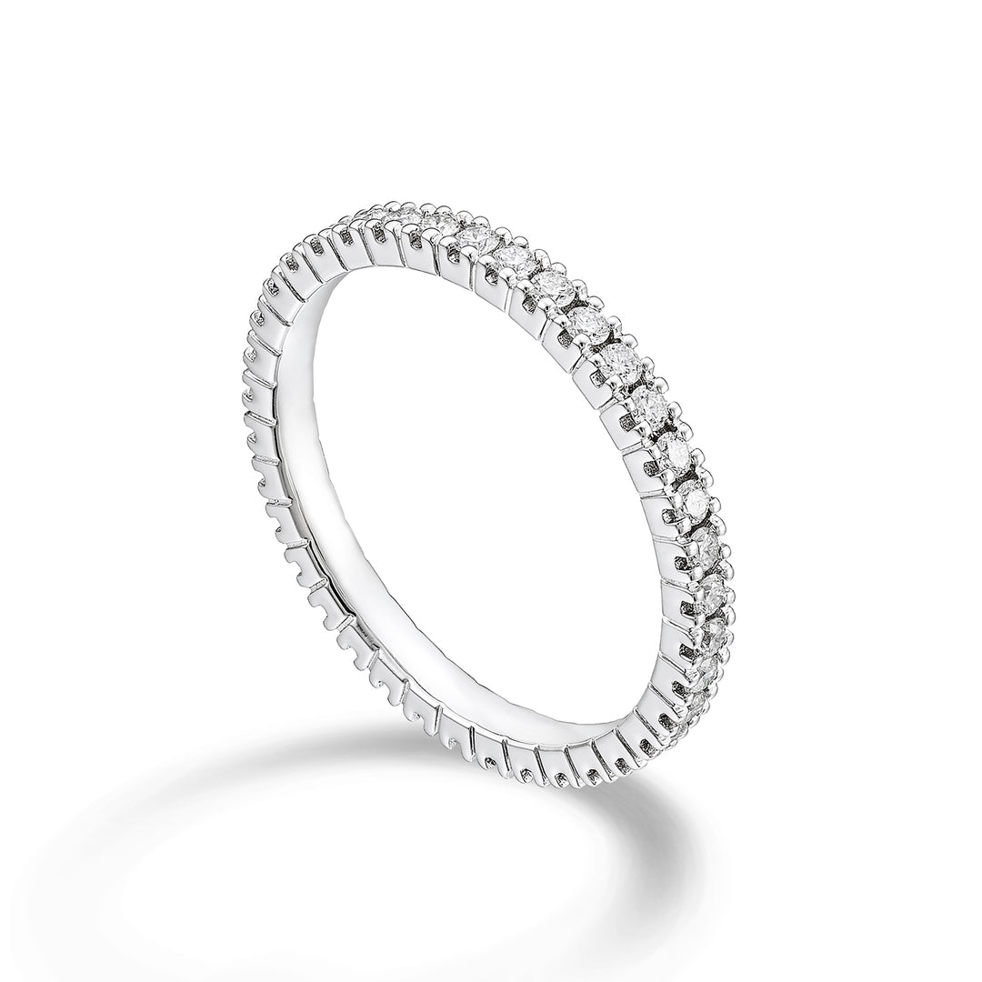 Golay linear finger ring 1.08 ct white gold size 13 AETL022DI104B-13-25314110205