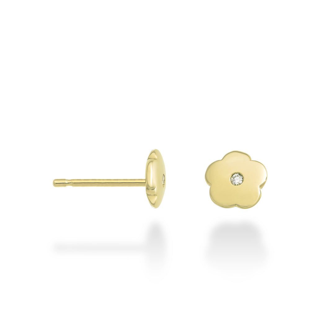 Mikiko or 18k flower 0.02 ct yellow gold MO5109O1BR002
