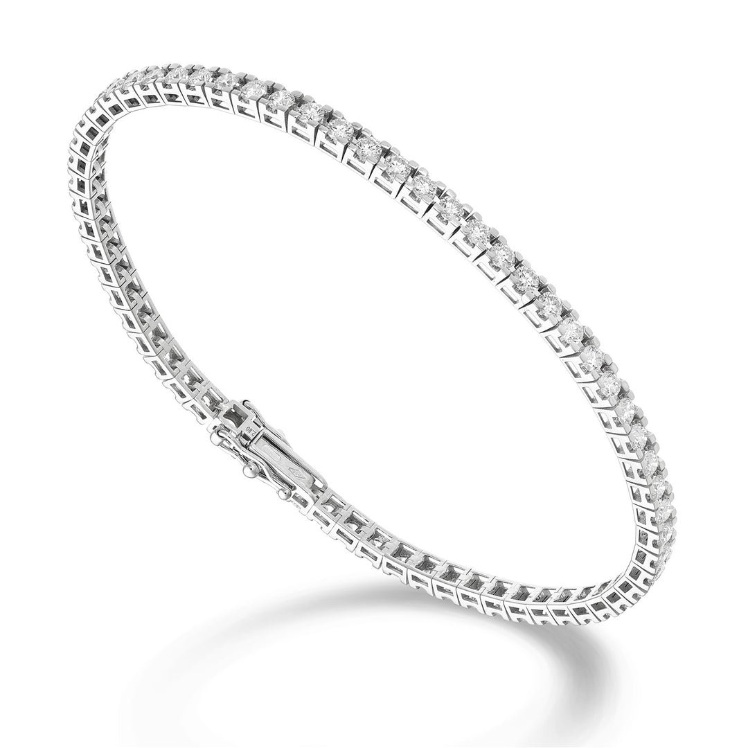 World Diamond Group light square bezel tennis bracelet 0.025 ct each BTQ800D0025-170-25343110162