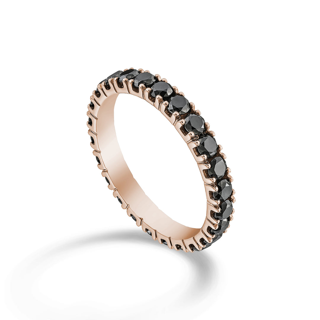 Golay finger ring d. black ct 3.00 rose gold size 21 AETL022BK200R-21-23164110086