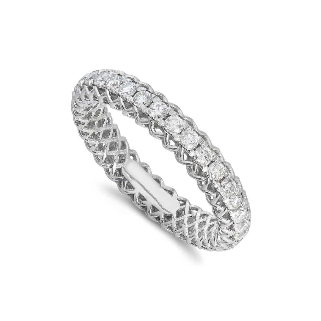 Golay linear mesh diamond ring 2.10mm ARTG001DI85-22340110062
